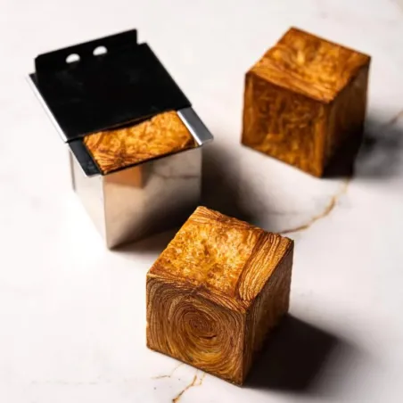Croissant baking tin cube, 7 cm for home-baked Danish pastries