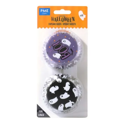 Cupcake molds ghost, 60 pieces