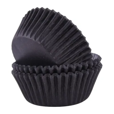 Stampi per cupcake Nero notte, 60 pezzi
