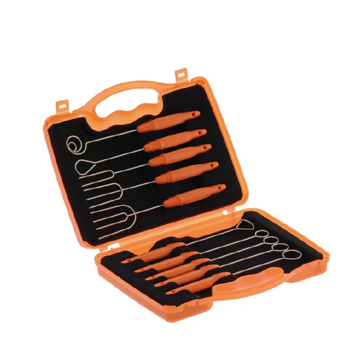 Trempiergabel set, 10 pieces for coating noble chocolates