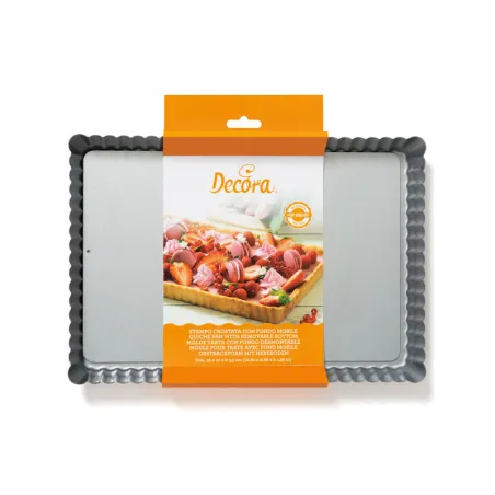 Moule à tarte rectangulaire, 32x22x3.5 cm