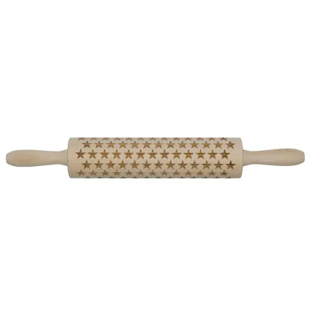 Star rolling pin for sweetly embossed cookies and fondant coverings