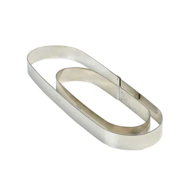 Tortenring Oval 18 cm x 2 cm für perfekte Tartes und Wähen
