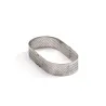 Anello ovale forato per torte, lunghezza: 10 cm x larghezza: 6 cm x altezza: 2 cm