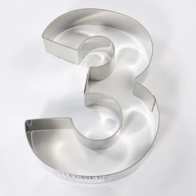 Tortenring Zahl 3
