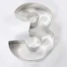 Cercle à tarte chiffre 3