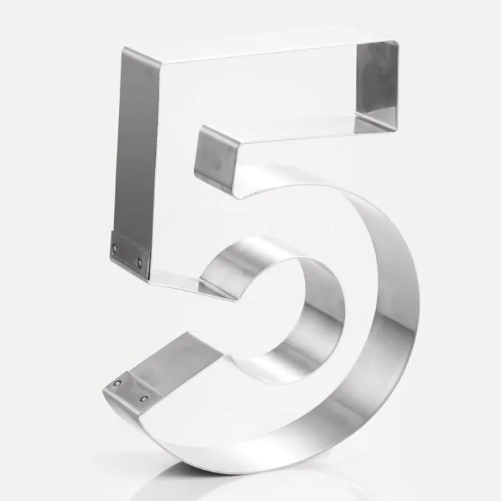 Cercle à tarte chiffre 5