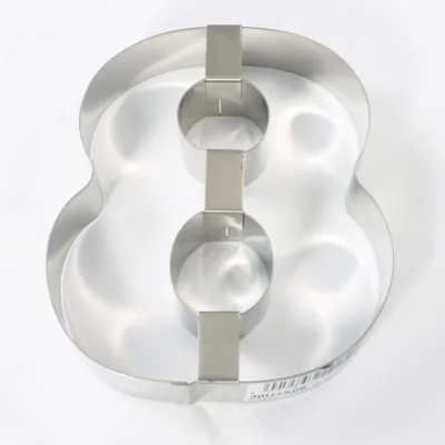 Cercle à tarte chiffre 8