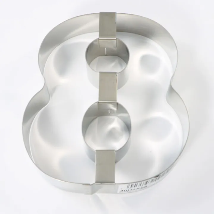 Cercle à tarte chiffre 8