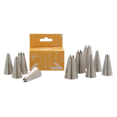 Sterntüllen-Set, 10-teilig für tolle Torten-Dekos und Cupcake-Toppings