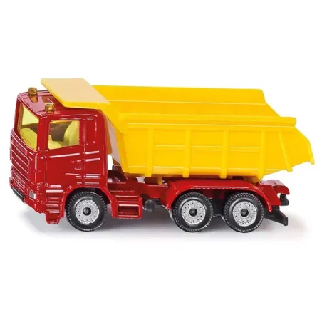 Truck play figure with tipping trough for cake topper