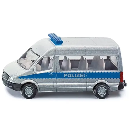 Police bus play figure for cake topper