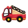 Cookie cutter with fire engine ejector for great decorated biscuits