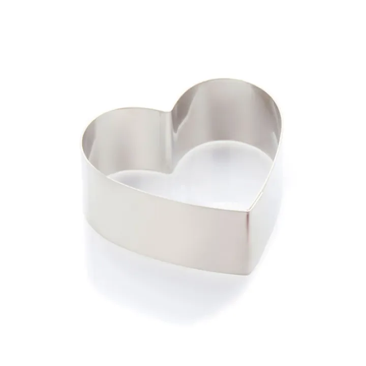 Cercle à tarte cœur Ø 12 cm x 5 cm pour les gâteaux de vos proches