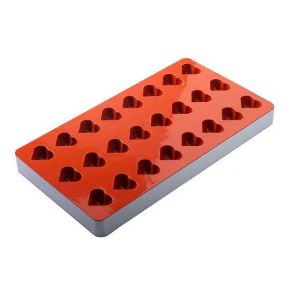 Mould for jelly hearts, 24 pieces