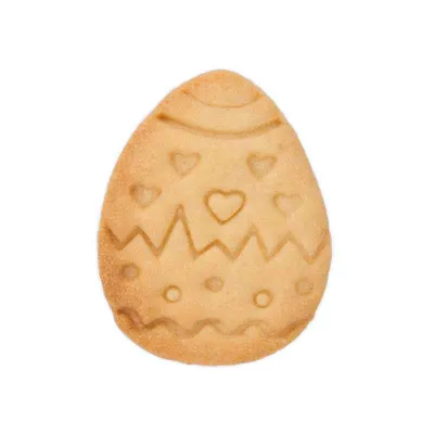 Easter egg cookie cutter with ejector for beautifully decorated biscuits