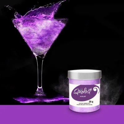 Brillantini per cocktail Viola per bevande abbaglianti
