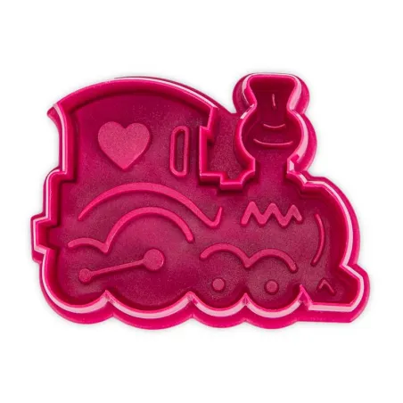 Cookie cutter with locomotive ejector for beautifully decorated biscuits