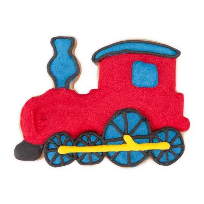 Cookie cutter with locomotive ejector for beautifully decorated biscuits
