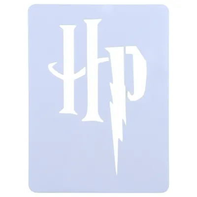 Harry Potter stencil with HP logo conjures up magic on desserts