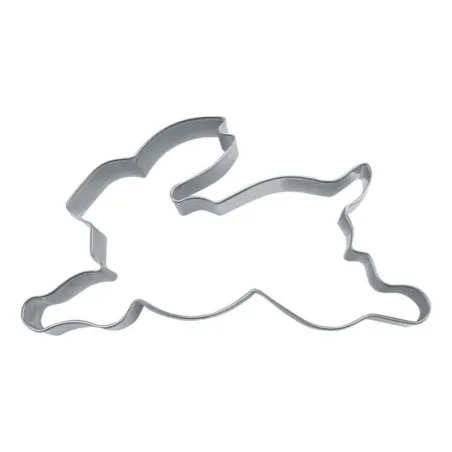 Cookie cutter bunny jumping for delicious cookies