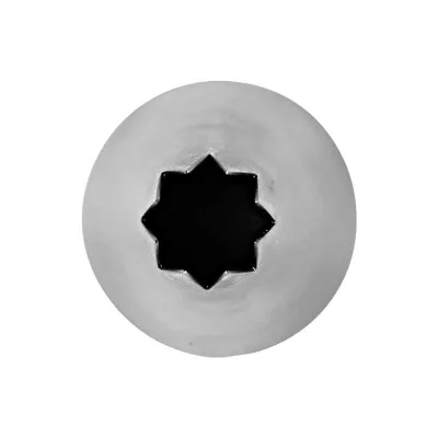 Star nozzle 9 mm for great cake decorations and cupcake toppings