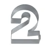 Ausstecher Zahl 2