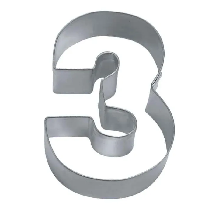 Ausstecher Zahl 3