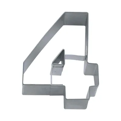Ausstecher Zahl 4