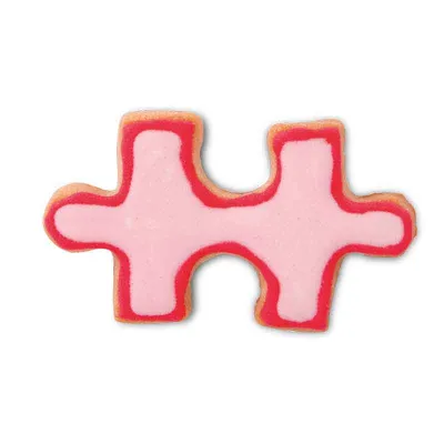 Cookie cutter puzzle piece for delicious cookies