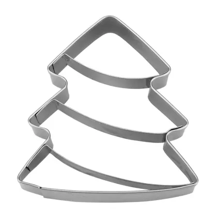 Curved Christmas tree cookie cutter
