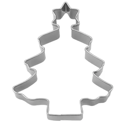 Small Christmas tree cookie cutter with star