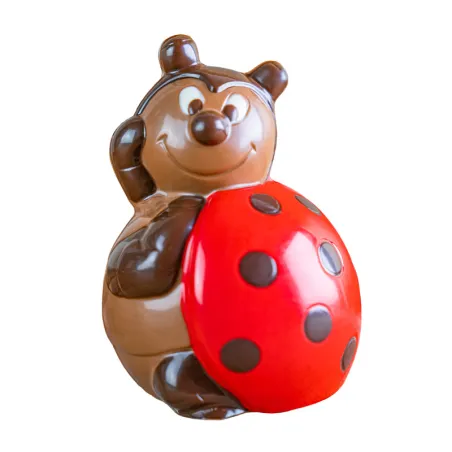 Stampo per cioccolato coccinella seduta per grandi figure di cioccolato