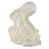 Chocolate mold nostalgia bunny with basket for sweet chocolate figures