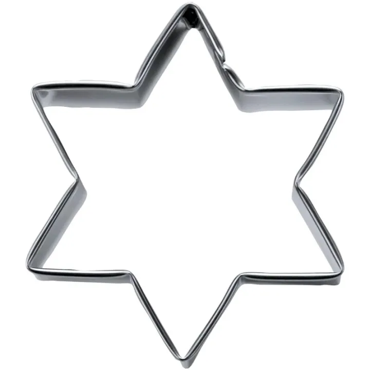 Cookie cutter star Ø 5 cm, 6-pointed