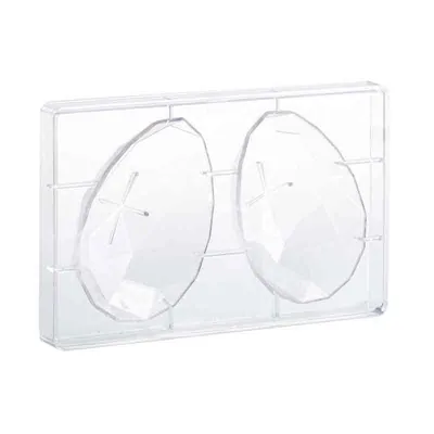 Cute chocolate mold Easter egg in diamond look