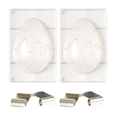 Sweet chocolate mold Easter egg spotted