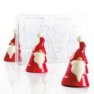 Stampo per cioccolato Babbo Natale, 2 pezzi