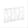 Chocolate mold Santa, 2 pieces