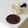 Chocolate stamp Happy Birthday 6 cm diameter made of wood and stainless steel