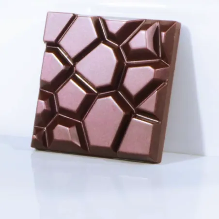 Chocolate bar mold paved square for chocolate