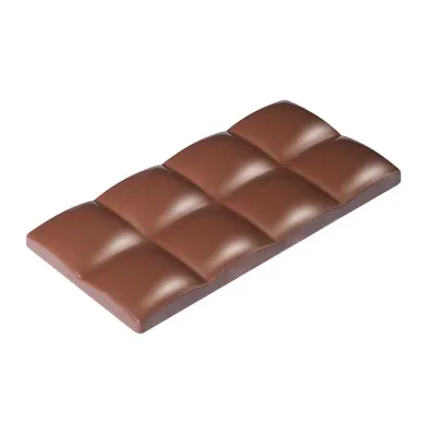 Chocolate bar casting mold quilted