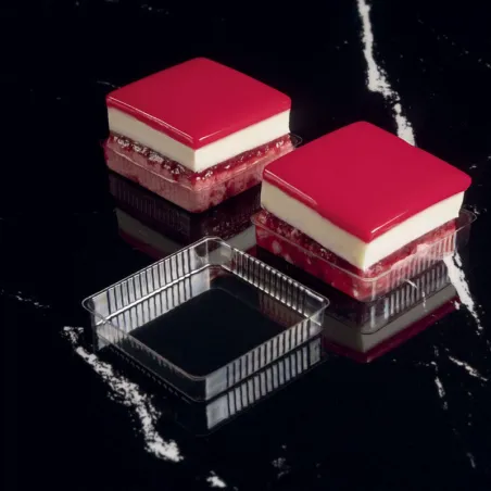 Patisserie Bowls Transparent Square 2400 Pieces Biodegradable