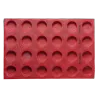 Tapis en silicone perforé Rond ⌀ 6.5 cm pour tartes, paniers à pâte et autres pâtisseries sucrées ou salées de ton choix