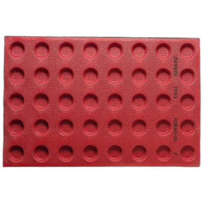 Tapis en silicone perforé Rond ⌀ 4.8 cm pour tartes, paniers à pâte et autres pâtisseries sucrées ou salées de ton choix