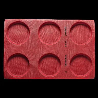 Perforated silicone mat round ⌀ 15 cm for tarts, pastry baskets and other sweet or savory pastries of your choice