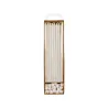Candles extra long, white dotted, 16 pieces for elegant birthday cakes
