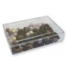 Boîte de rangement pour pralines transparente 33.5 x 22.5 x 7.3 cm