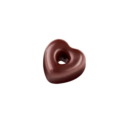 Pralinenform Herz mit Loch 21 Pralinen