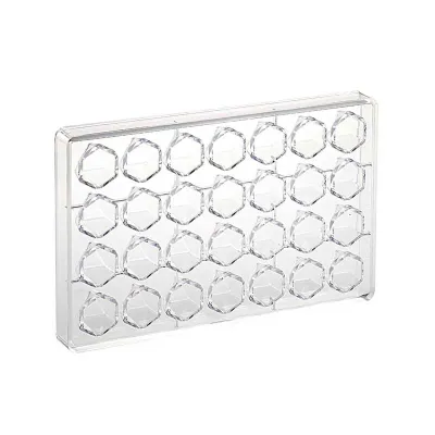Praline mold crystal 28 chocolates